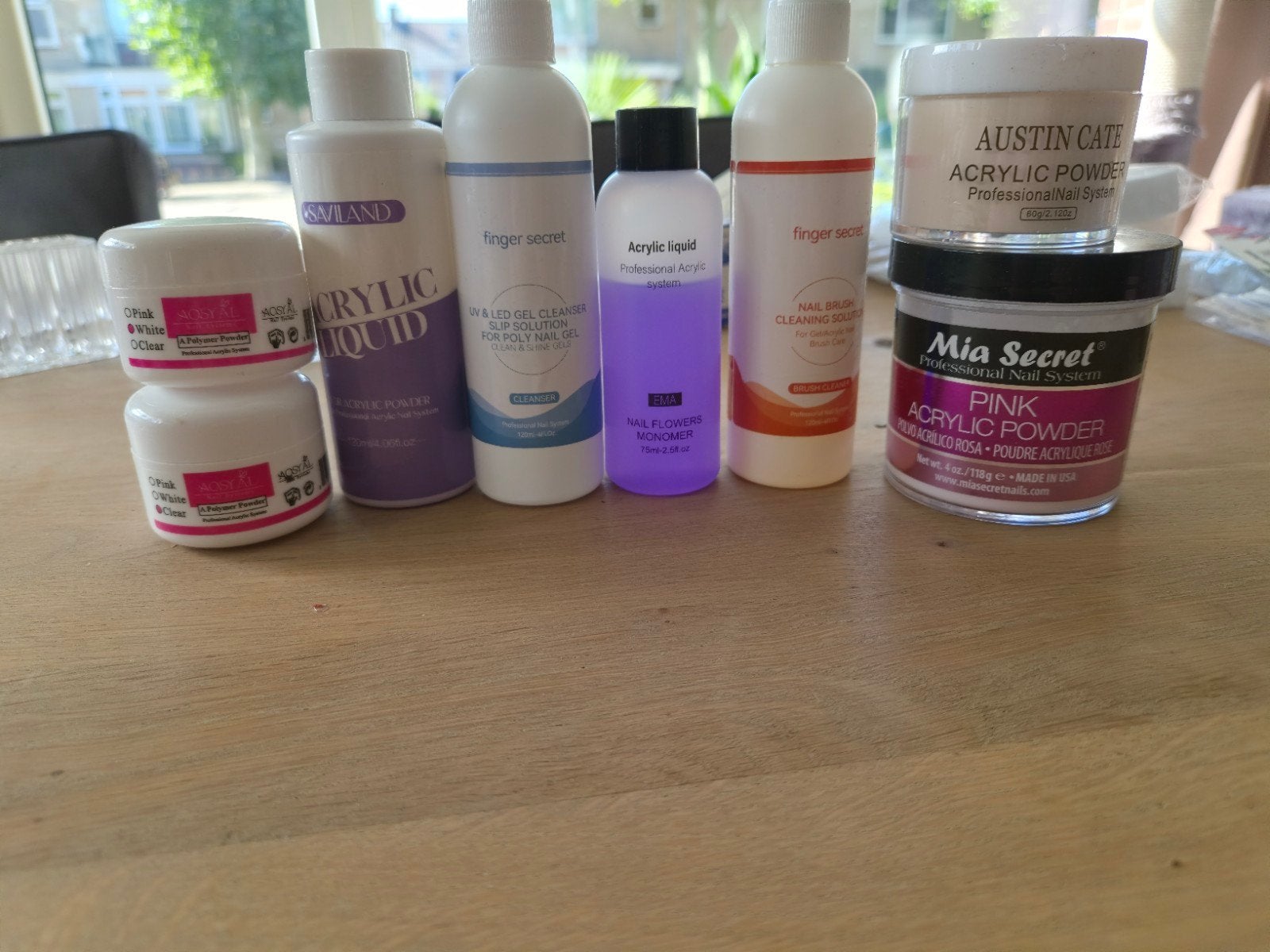 Grote nagelset met acryl, nagellak, vijlen en meer, Ophalen, Overige typen