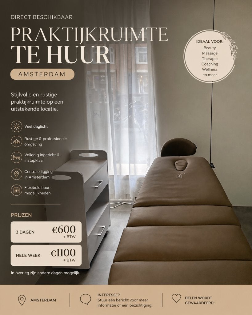 Praktijk raumte Amsterdam, Minder dan 20 m², Amsterdam