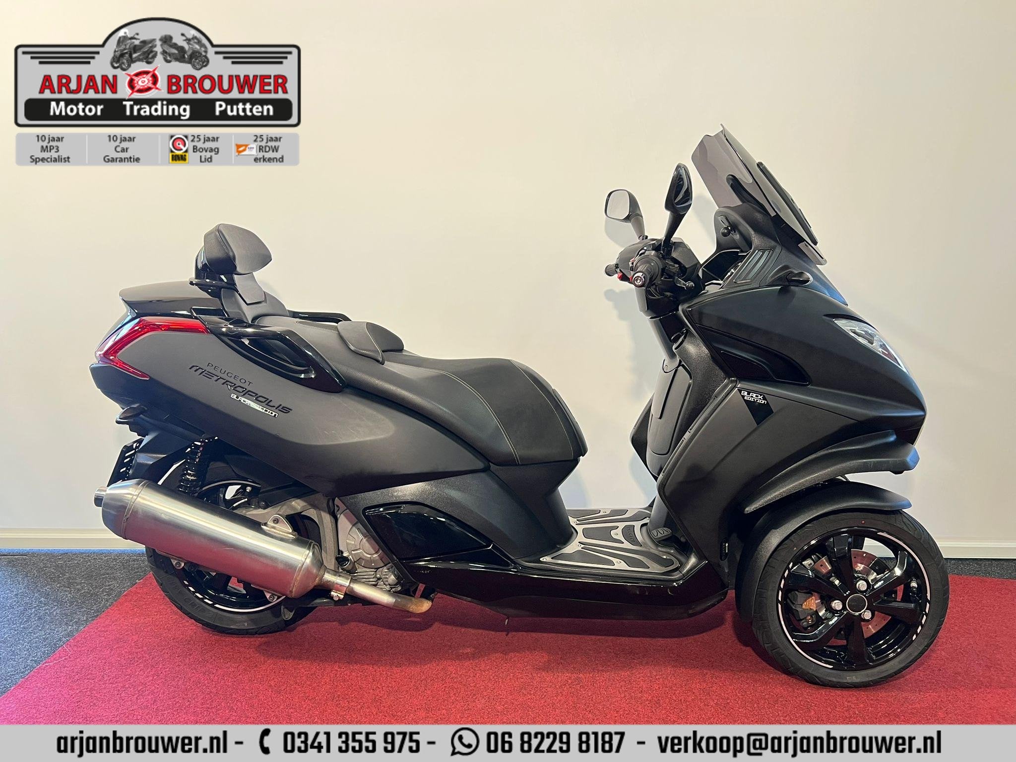 Peugeot Metropolis 400 Black Edition ABS, Scooter, Bedrijf, ABS, Bonnetstraat 1
6718 XN  Ede, NL