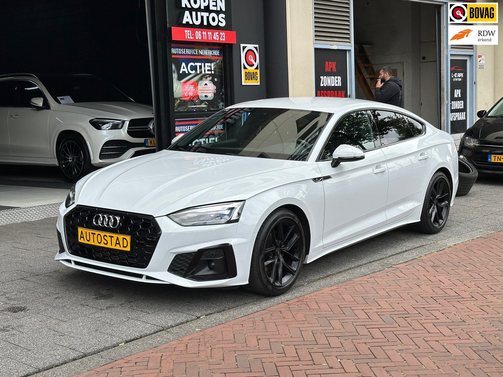Audi A5 Sportback 35 TFSI S edition, Auto's, Audi, Gebruikt, Euro 6, 4 cilinders, Wit