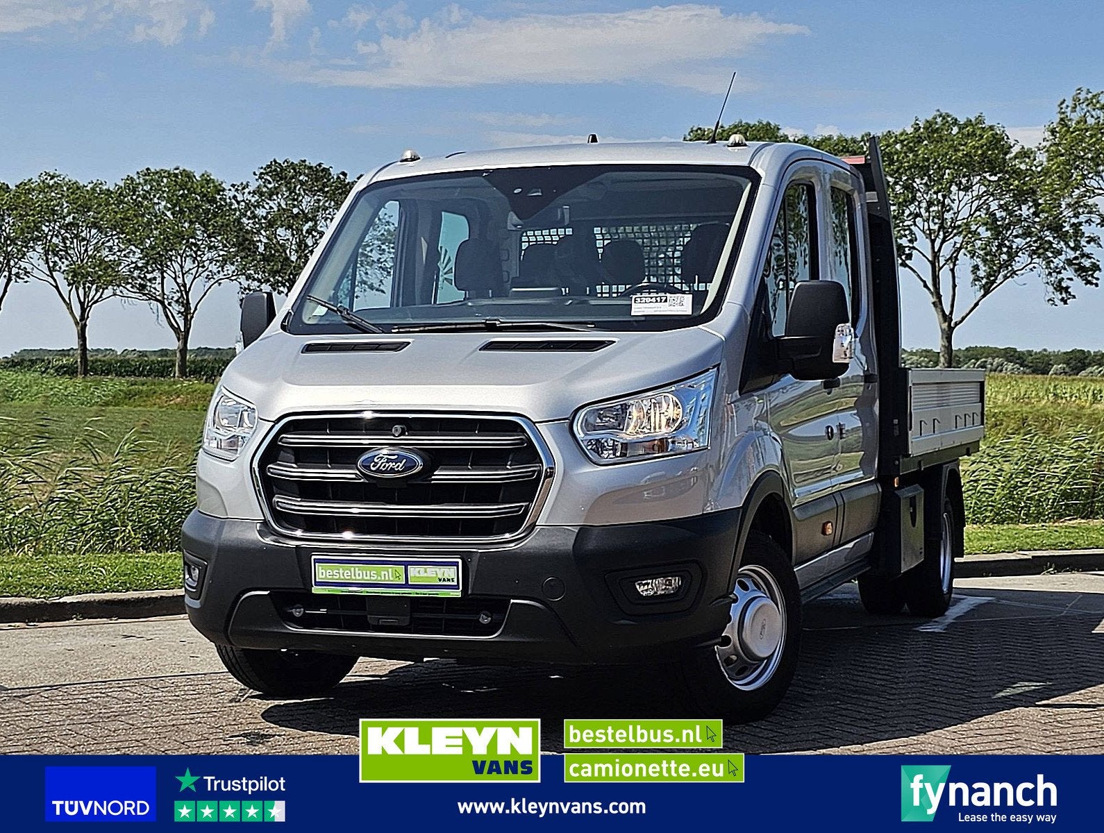 FORD TRANSIT 2.0 dubbele cabine 170pk, Gebruikt, Euro 6, 7 stoelen, 2561 kg
