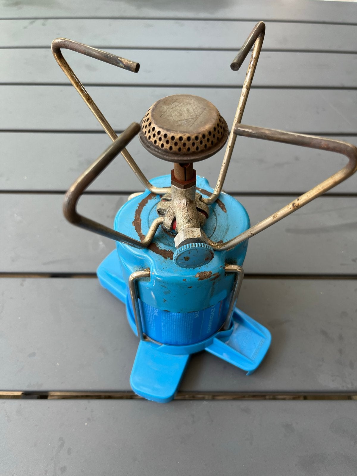 Campingaz Bleuet S 200 campingbrander met gasflesje, Ophalen, Gebruikt