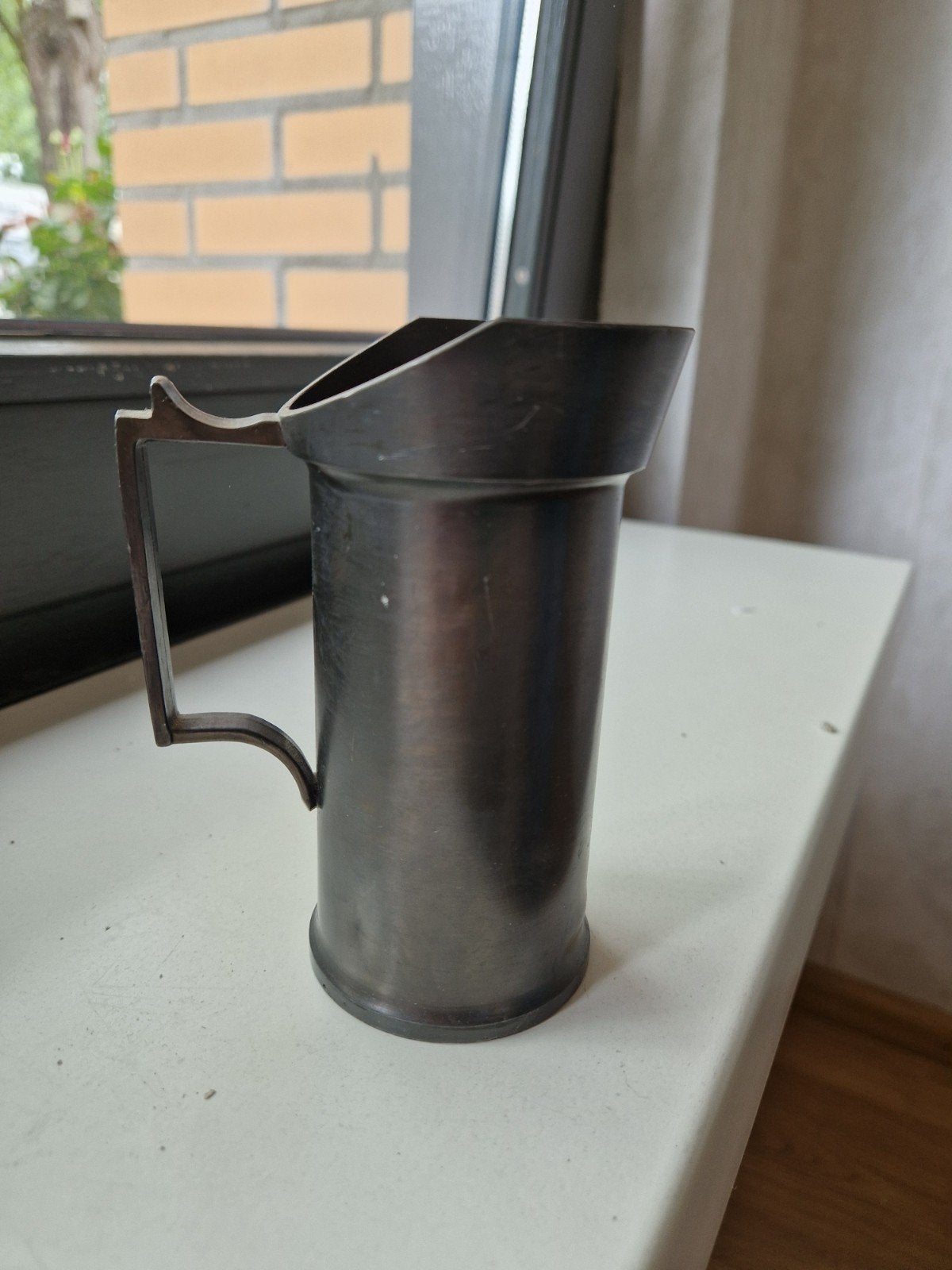 Antieke tinnen kan - 2 deciliter, Antiek en Kunst, Ophalen of Verzenden