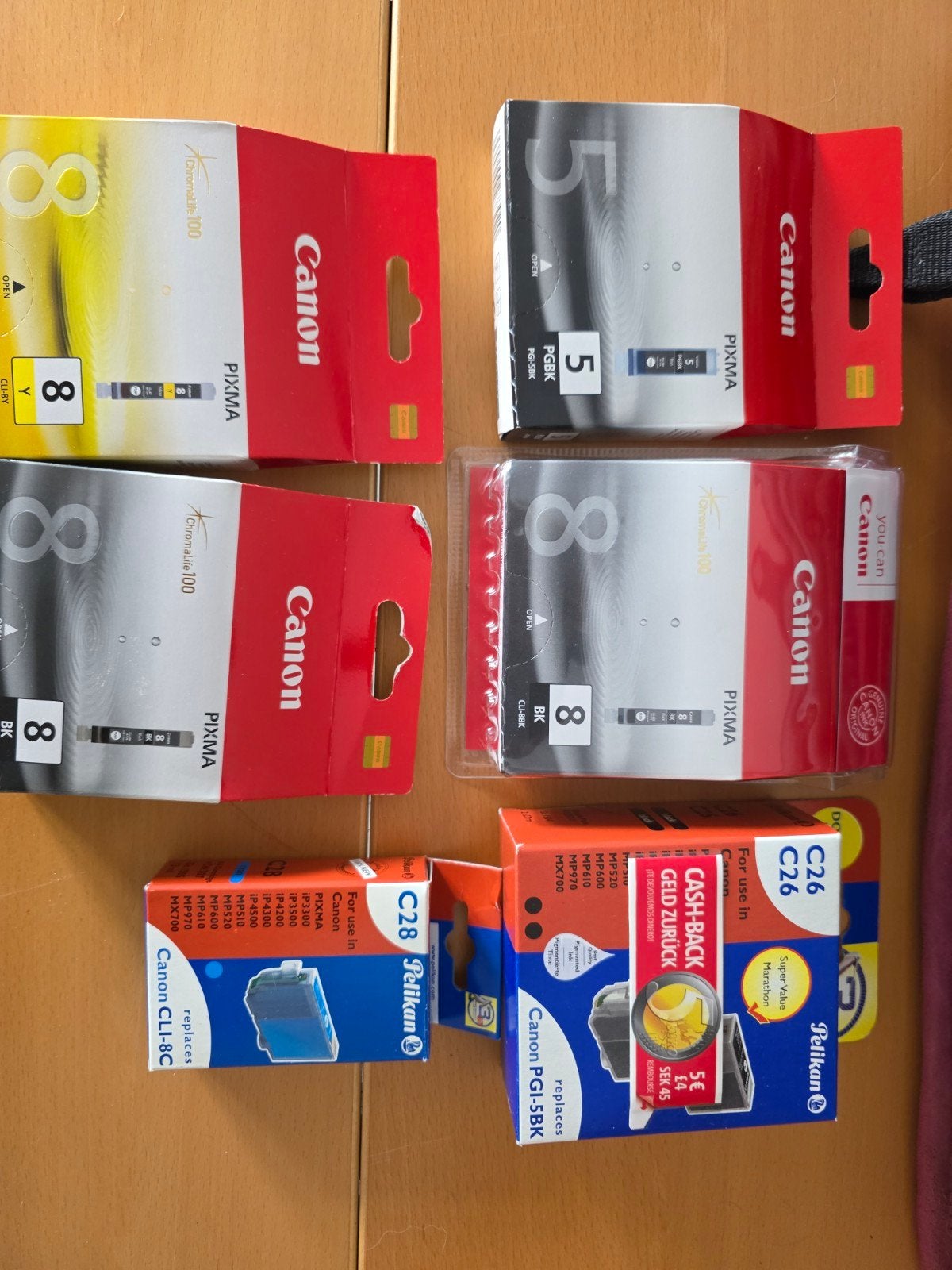 ongebruikte inktcartridges van Canon en Pelikan, Computers en Software, Printerbenodigdheden, Nieuw, Cartridge, Ophalen of Verzenden