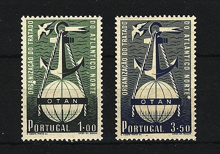 Portugal 1952, nummers 778 en 779 postfris (NATO), Verzenden, Portugal, Postfris