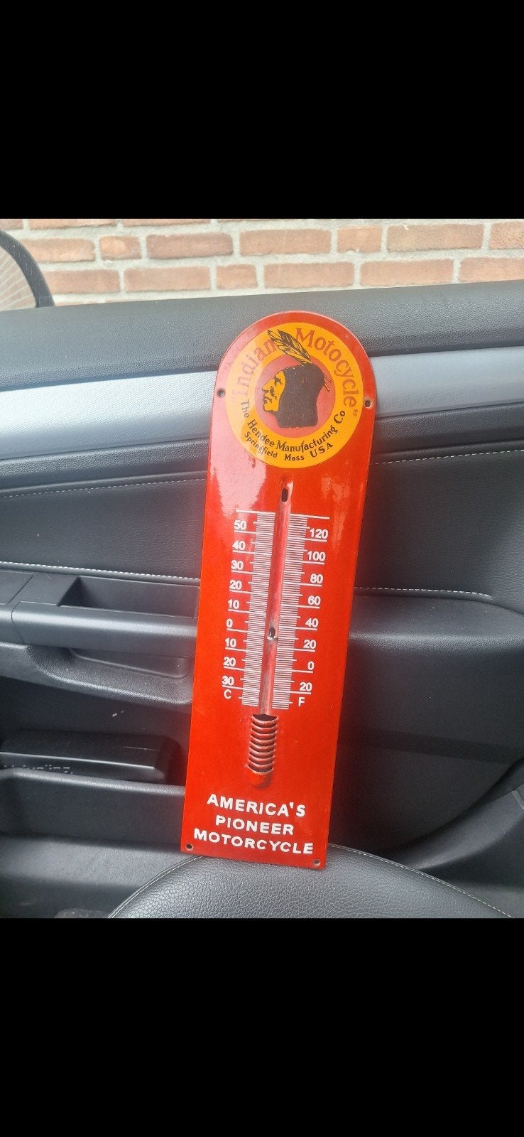emaille thermometer   zonder buisje, Verzamelen, Merken en Reclamevoorwerpen, Ophalen of Verzenden, Reclamebord