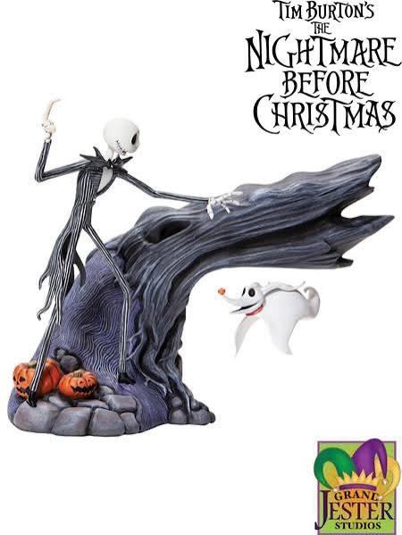 Nightmare Before Christmas Jack Skellington & Zero Figuur, Ophalen of Verzenden, Zo goed als nieuw