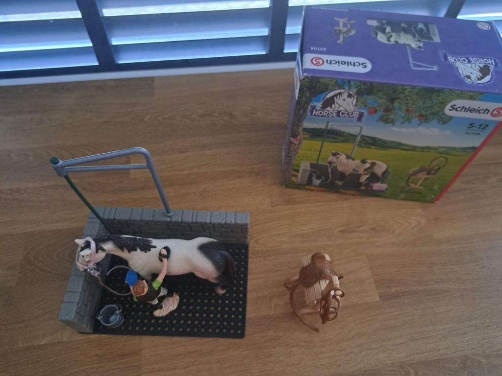 Schleich Paard met Mens - Horse Club Wasplaats (42102), Kinderen en Baby's, Speelgoed | Overig, Ophalen of Verzenden