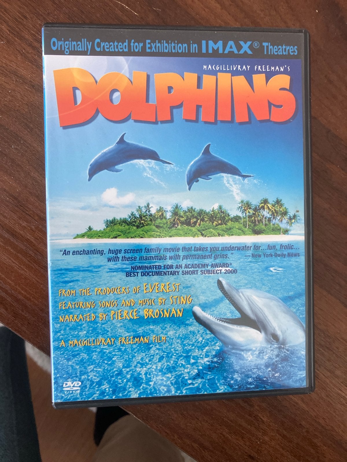 Dolphins DVD - IMAX film met Pierce Brosnan en Sting, Alle leeftijden, Natuur, Ophalen of Verzenden, Inclusief doosje