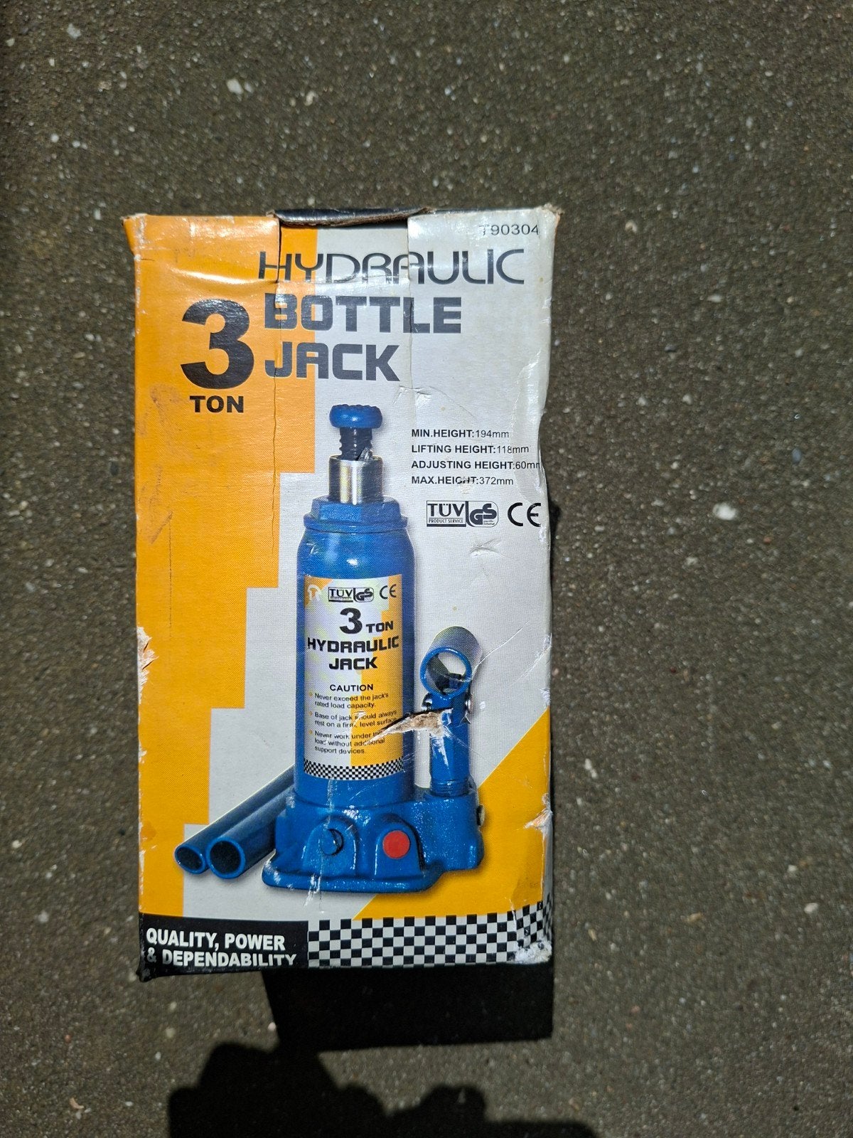 Hydraulische krik, Ophalen, Zo goed als nieuw, Hydraulisch, Garagekrik