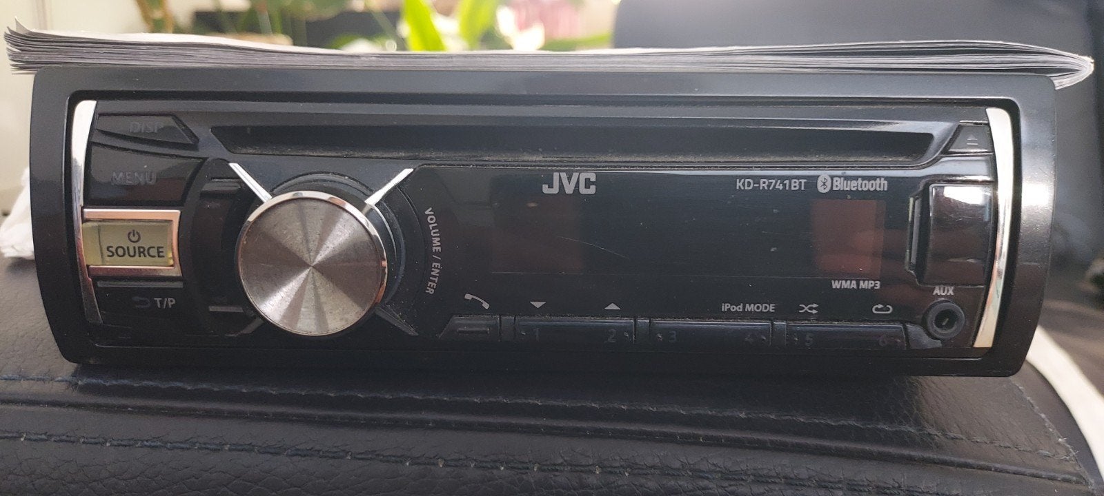 JVC KD-R741BT Autoradio met Bluetooth, USB, AUX, Microfoon, Auto diversen, Autoradio's, Ophalen of Verzenden, Gebruikt