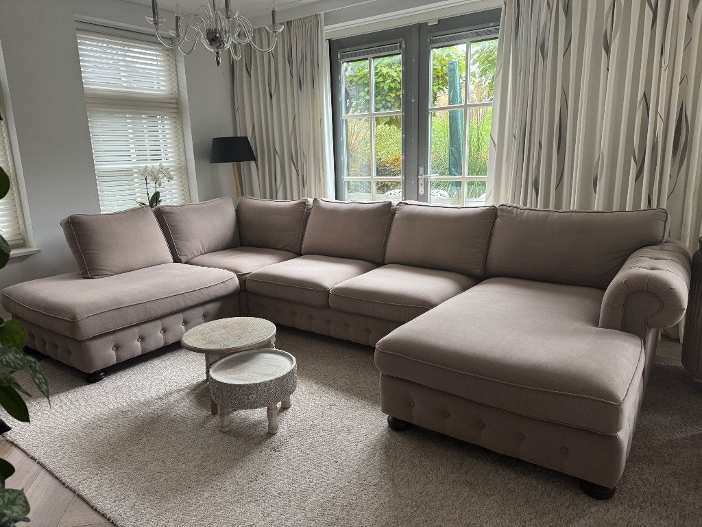 Urban Sofa San Remo Hoekbank - Taupe, Ophalen, Gebruikt, 300 cm of meer, Urban Sofa San Remo