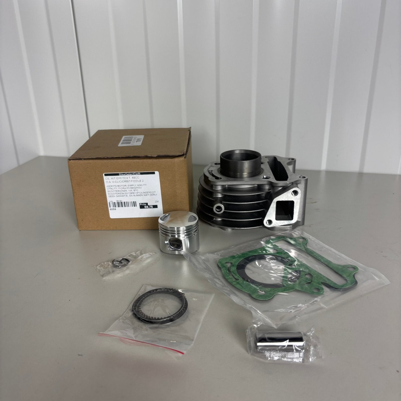 Cilinderkit GY6 50cc 4T 39mm Compleet – Nieuw, Motoren, Verzenden, ., ., .