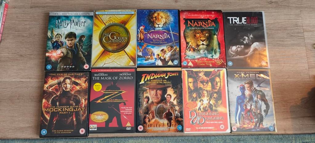 18 Fantasy/Adventure/Superhero DVDs, Cd's en Dvd's, Vanaf 12 jaar, Ophalen of Verzenden, Gebruikt