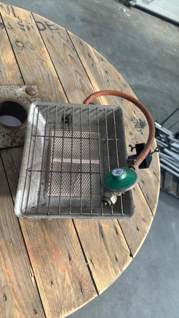 Verwarming voor op gasfles, Ophalen, Gebruikt