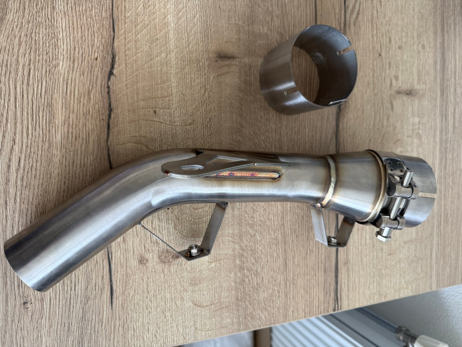 Kawasaki Z900 2017-2021 RVS uitlaatbocht / linkpipe, Ophalen of Verzenden, Nieuw