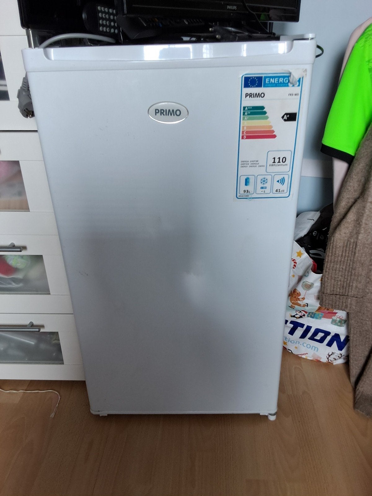 Kleine koelkast met vriesvakje,  smal - ideaal voor caravan, Ophalen, Zo goed als nieuw, Energieklasse A of zuiniger, 45 tot 60 cm