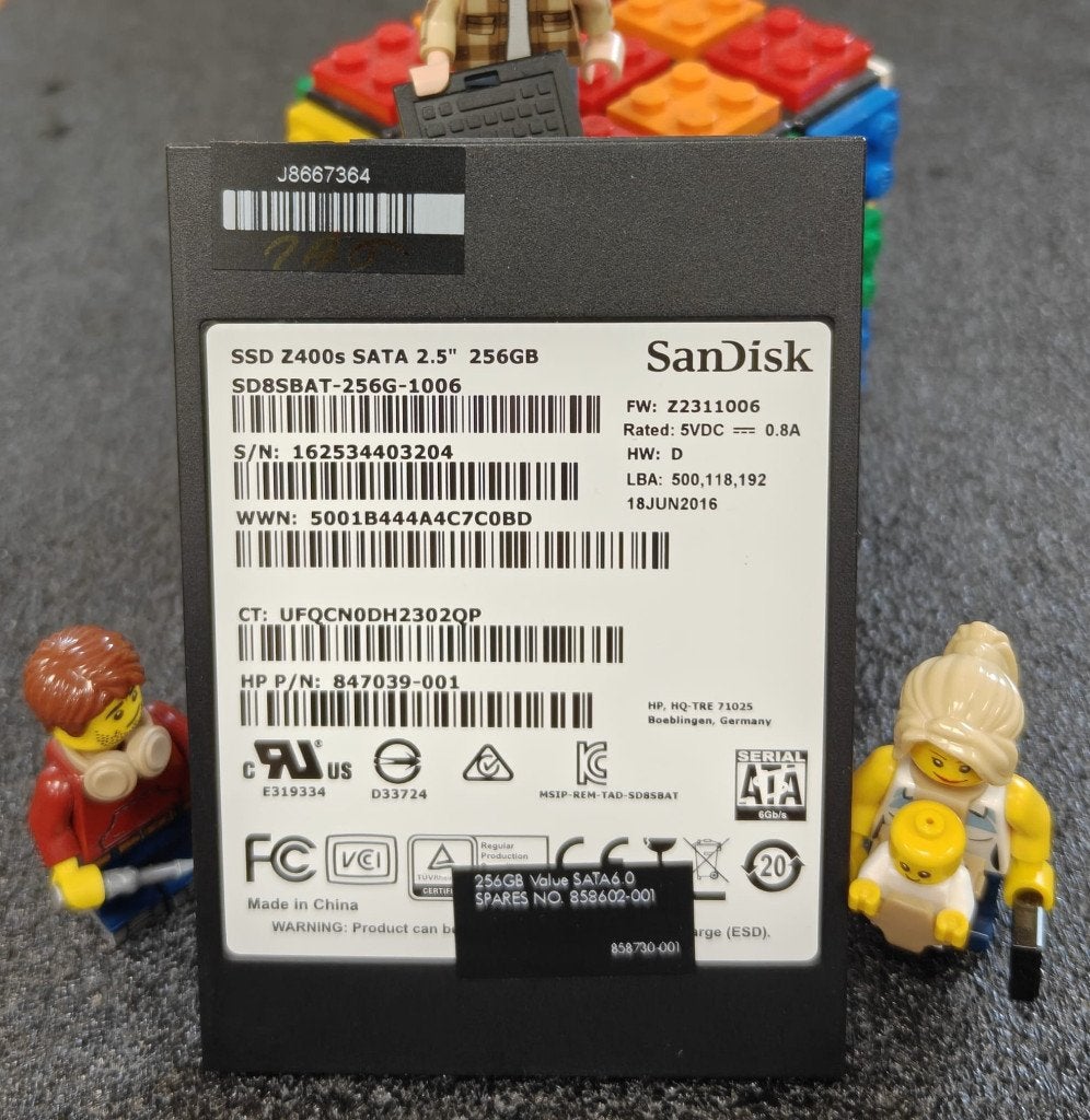 Sandisk Z400s 2,5″ 256GB SSD, Computers en Software, Intern, 256GB, Zo goed als nieuw, Desktop