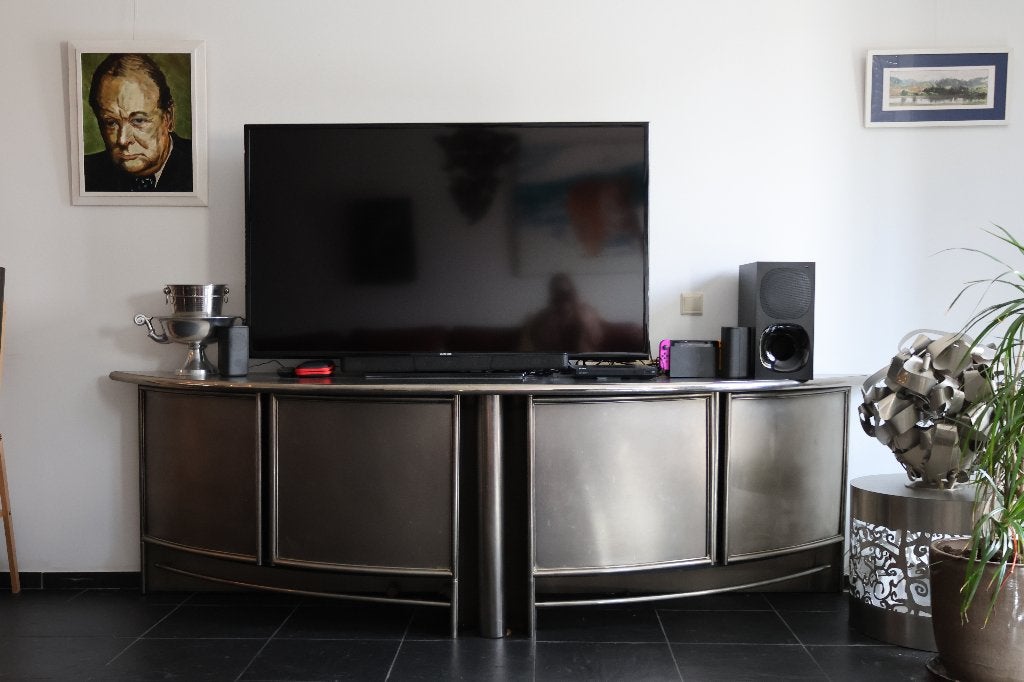 Rolf Benz TV meubel kast 2.90 meter breed, Ophalen, Gebruikt, Modern landelijk, Minder dan 100 cm