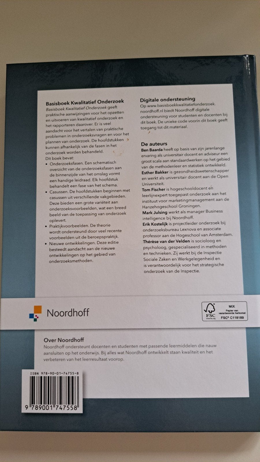 Ben Baarda - Basisboek Kwalitatief onderzoek, Boeken, Sociale wetenschap, Ophalen of Verzenden, Zo goed als nieuw, Ben Baarda; Esther Bakker; Tom Fischer; Mark Julsing; Vincent...