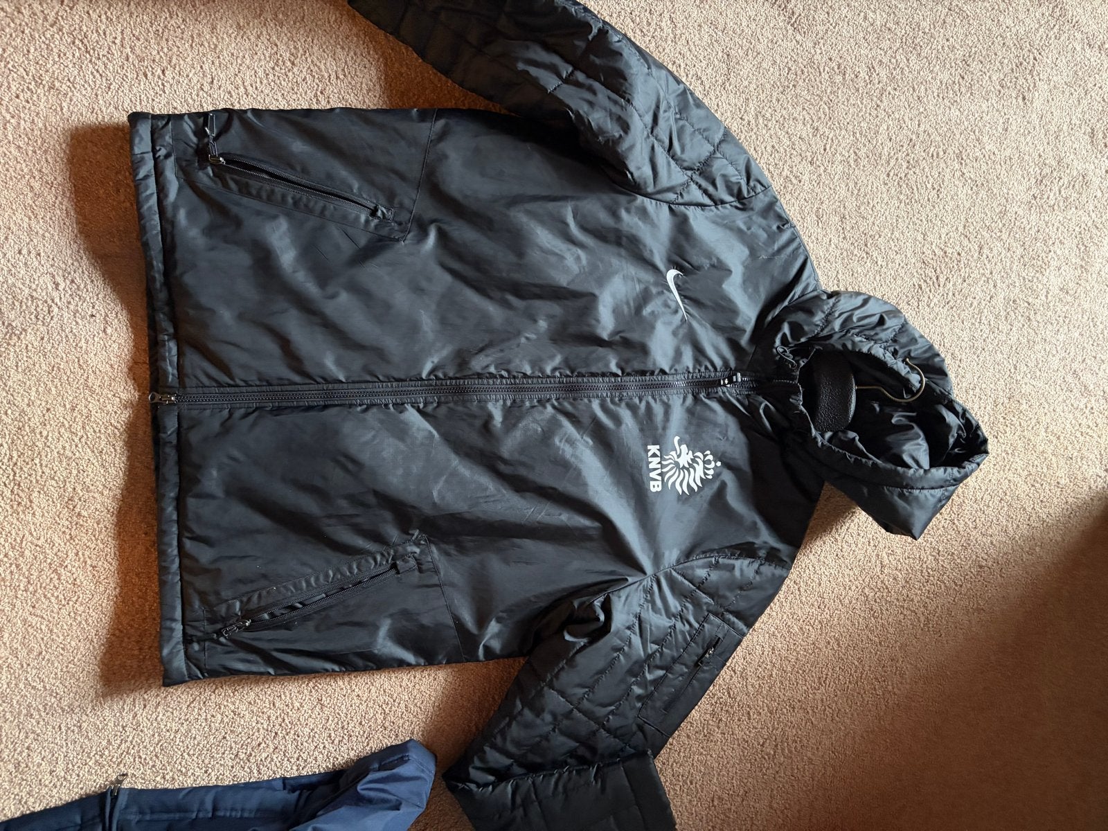 KNVB NIKE winterjas zwart, maat XL, Ophalen of Verzenden, Gedragen, Maat 56/58 (XL), Zwart