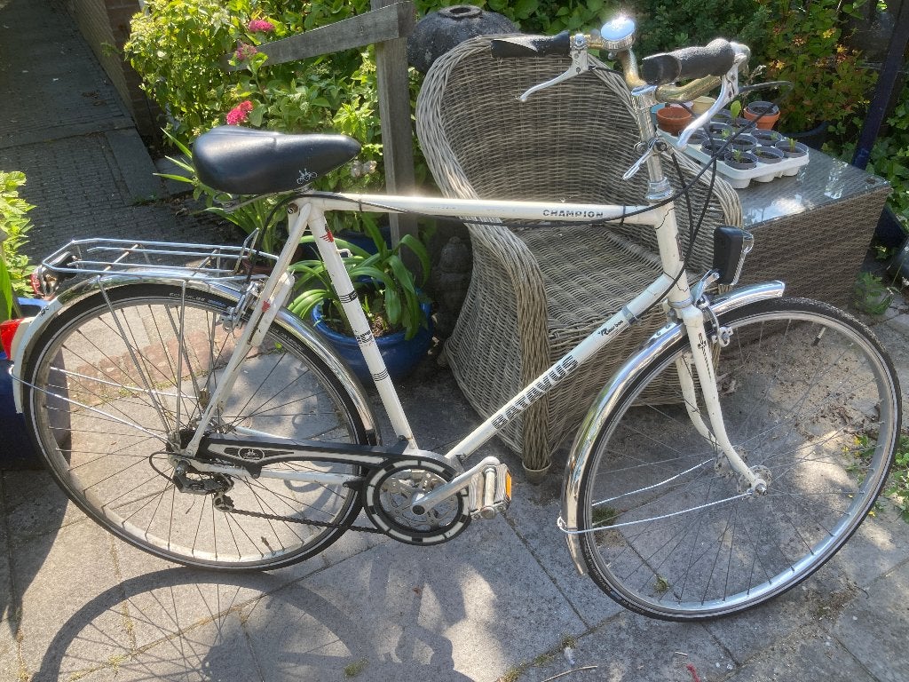 T.K. herenfiets sportfiets met versnellingen, Ophalen, Gebruikt, Minder dan 10 versnellingen, Batavus