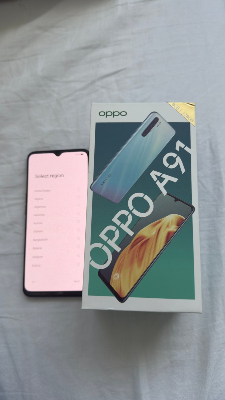 OPPO A91 - 128GB - Lightening Black (Inclusief Doos), Ophalen of Verzenden, Zo goed als nieuw, Overige modellen, Screenprotector