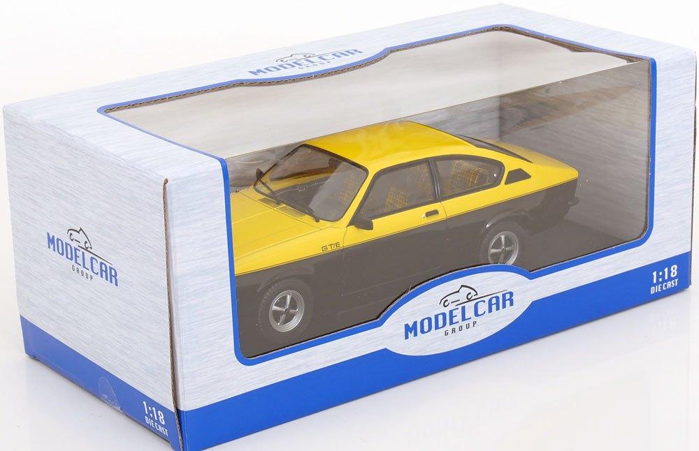 MCG 1:18 Opel Kadett C Coupe GT/E yellow / black, Overige merken, MCG, -, Nieuw