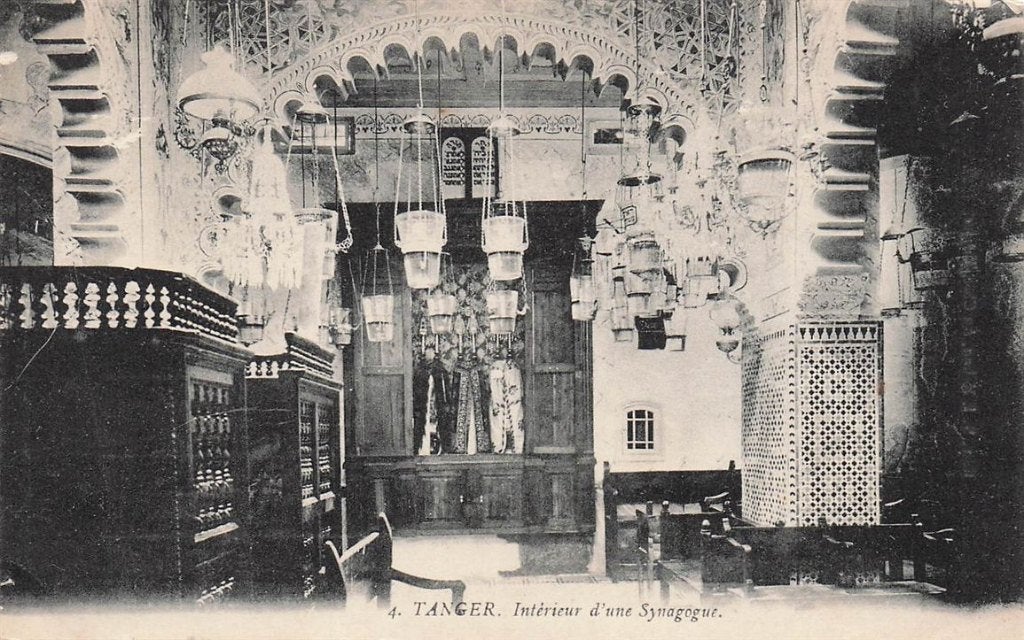 703-259-031 Tanger Intérieur d'une Synagogue, Ophalen of Verzenden, Voor 1920, Overig Europa