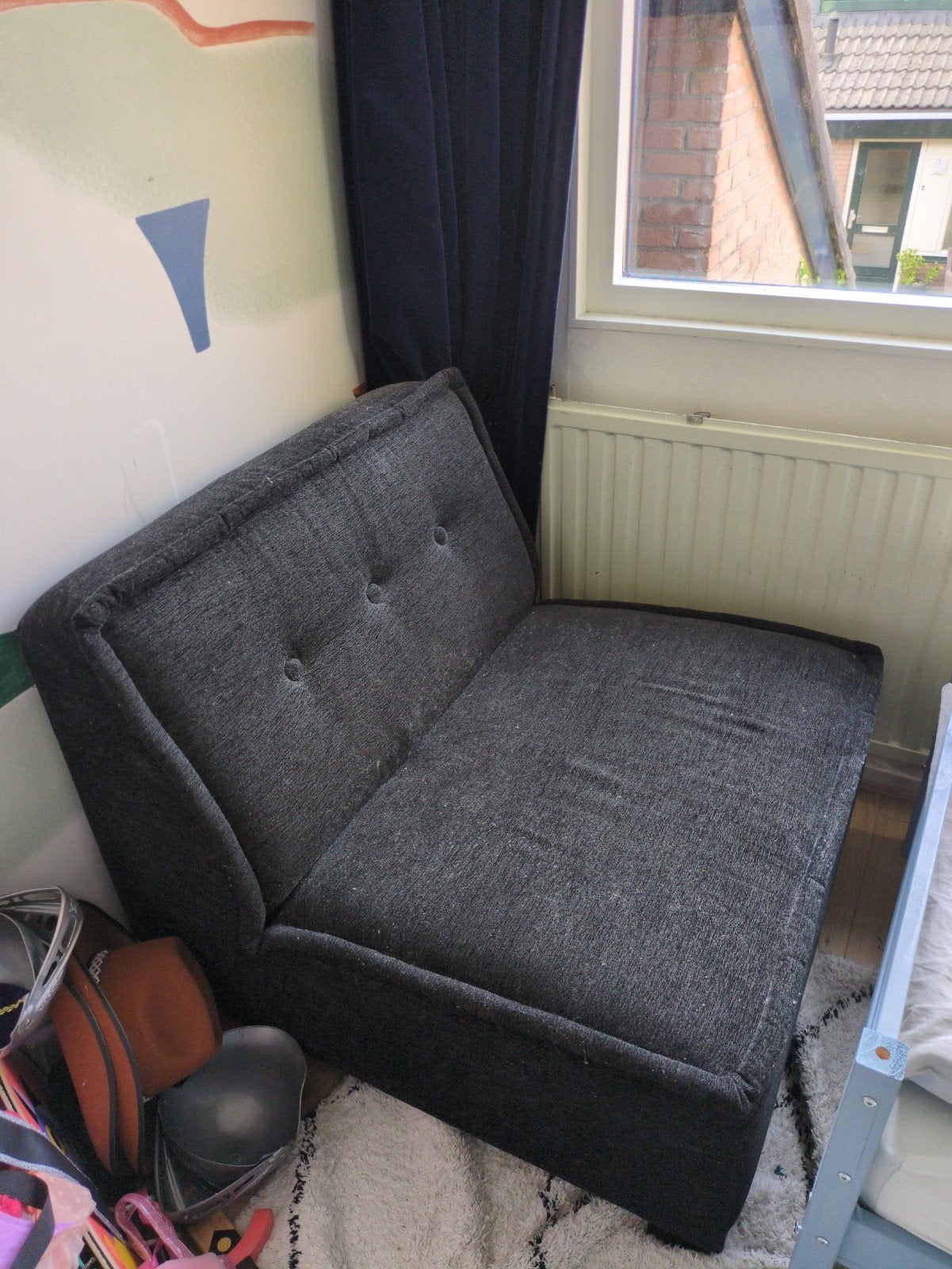 Fauteuil stoel bankje, Ophalen, Zo goed als nieuw, Eenpersoons, 80 cm