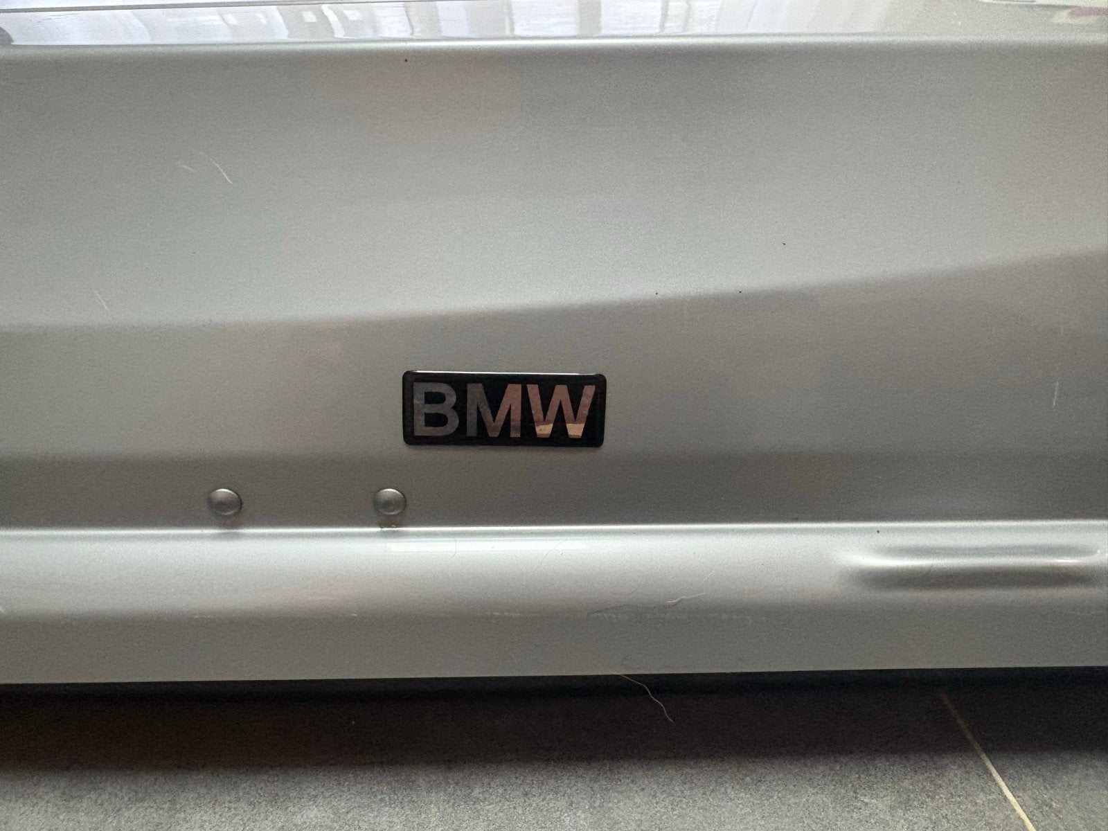 Originele BMW Dakkoffer / Skibox 320L Grijs, Ophalen, Gebruikt