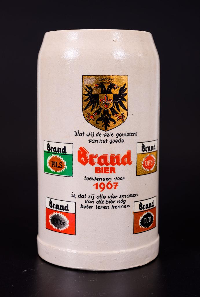 Brand bier jaar pul voorspoedig 1967, Verzamelen, Ophalen of Verzenden, Gebruikt, Pul(len), Brand