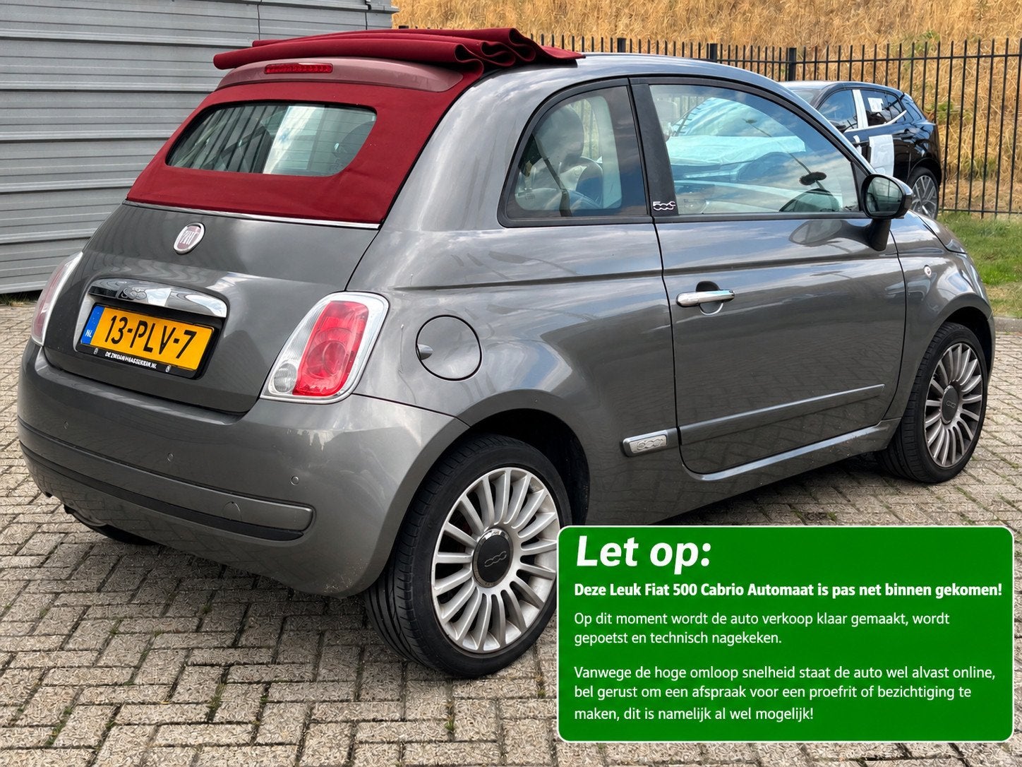Fiat 500 C 1.2 4 cilinder Pop | AUTOMAAT | 100% Onderhoudshi, Auto's, Euro 5, Stof, Gebruikt, 4 cilinders