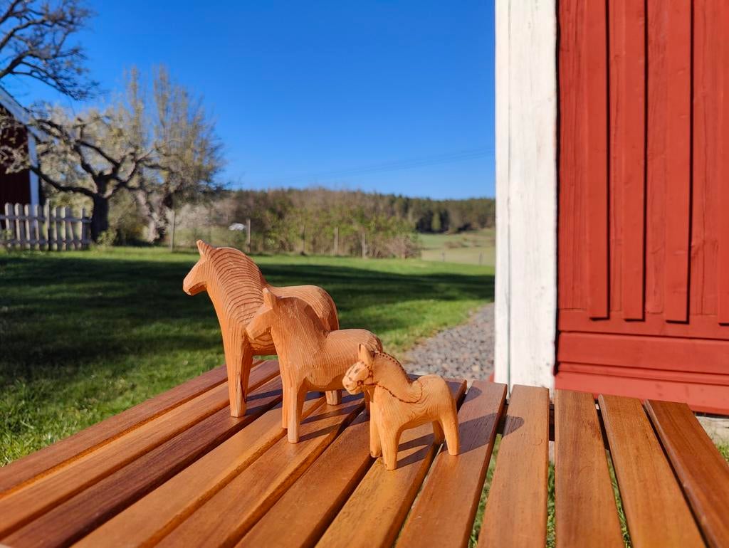 Handgesneden Dalarna paarden uit Zweden, Ophalen of Verzenden