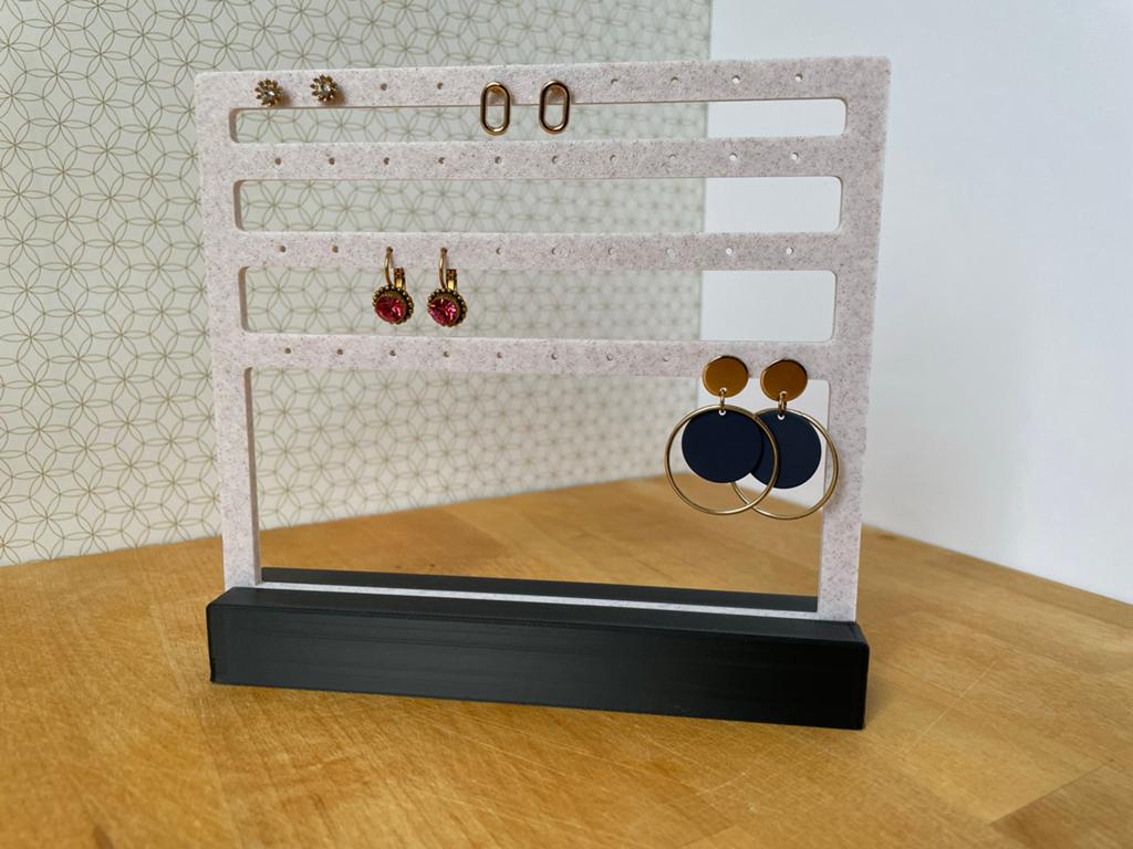 Uniek 3D geprint oorbellenrekje - 20 paar, Sieraden, Tassen en Uiterlijk, Oorbellen, Ophalen of Verzenden, Nieuw, Overige kleuren