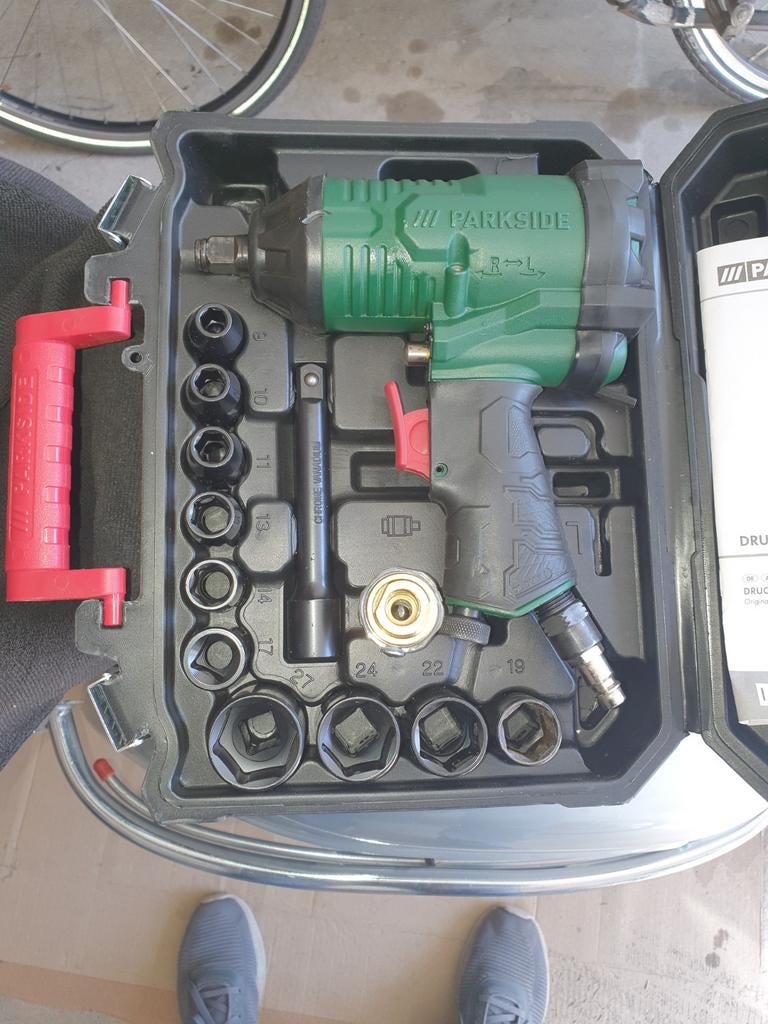 Parkside Pneumatische Slagmoersleutel Set, Ophalen of Verzenden, Zo goed als nieuw