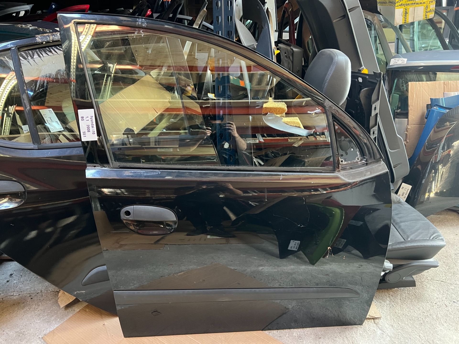 HYUNDAI i10 zwart BG rechts voor deur portier 2007-2012, Gebruikt, Heolleung-ro 12
06797  Seoul, Deur, Ophalen of Verzenden