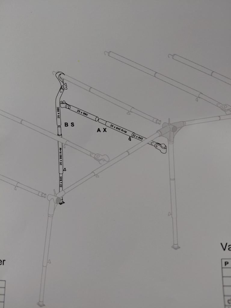 Isabella Zenith Zinox Roomdivider Frame (lichtgewicht), Caravans en Kamperen, Caravan accessoires, Gebruikt, Ophalen