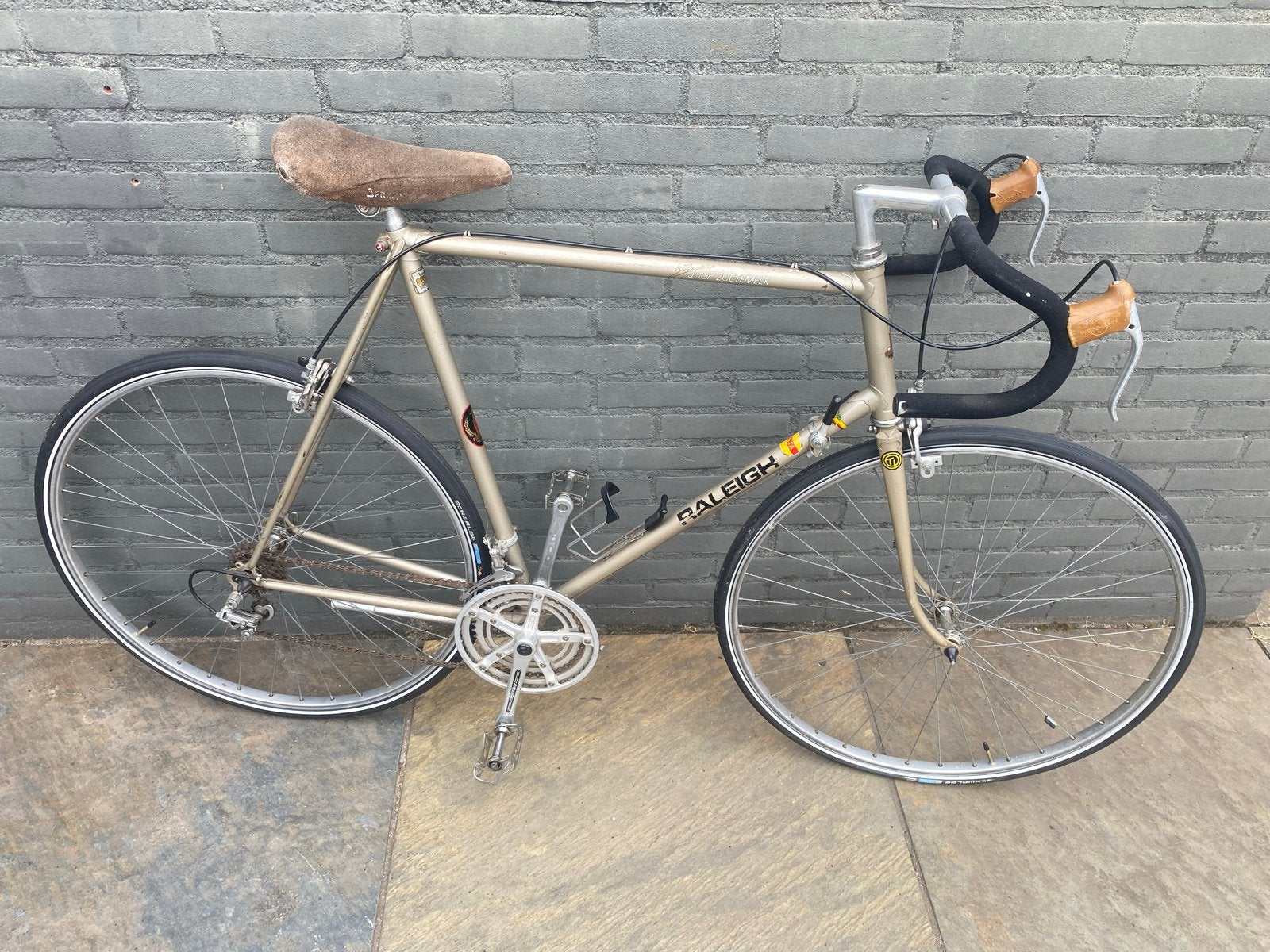 Raleigh Joop Zoetemelk retro racefiets mt 57, 28 inch, Gebruikt, 53 tot 57 cm, Ophalen