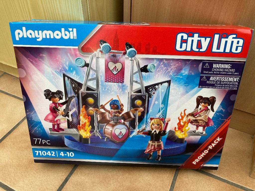 Playmobol city life 71042 Rockband ( Nieuw ), Ophalen of Verzenden, Nieuw