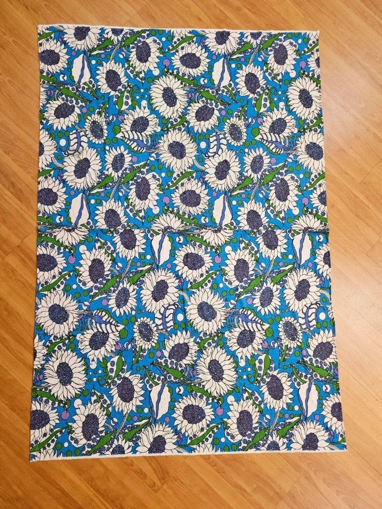 Bloemenbedekking Blauw 160/108, Blauw, 150 tot 200 cm, Ophalen of Verzenden, Zo goed als nieuw