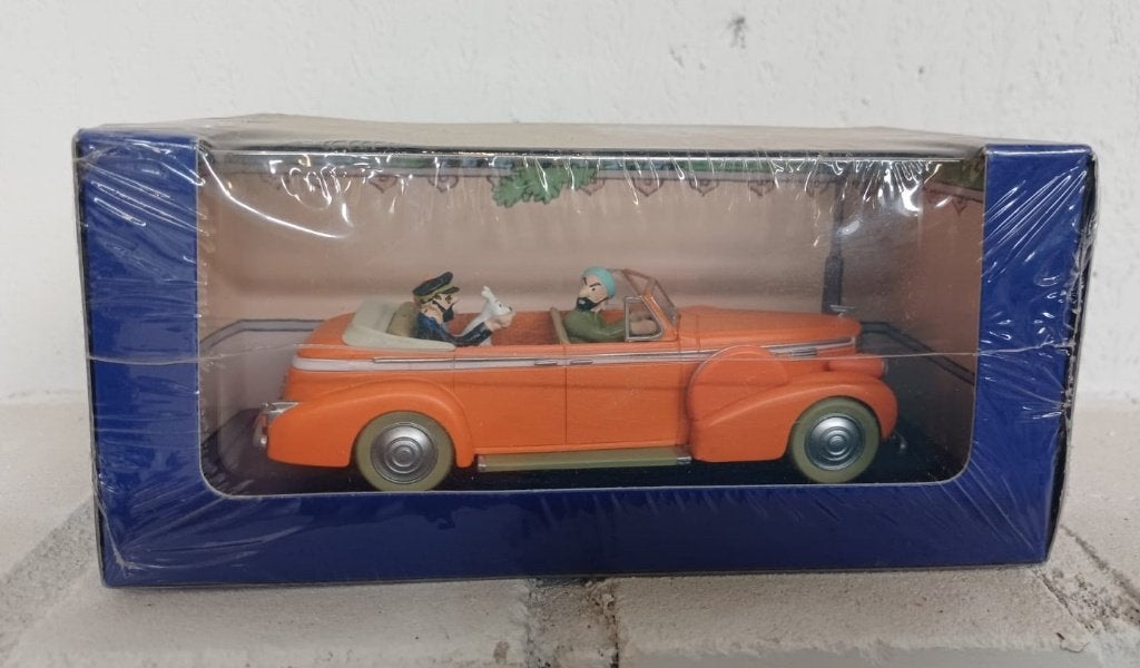 Kuifje auto - Le taxi de New-Delhi - Cadillac Fleetwood, Ophalen of Verzenden, Kuifje, Nieuw, Beeldje of Figuurtje