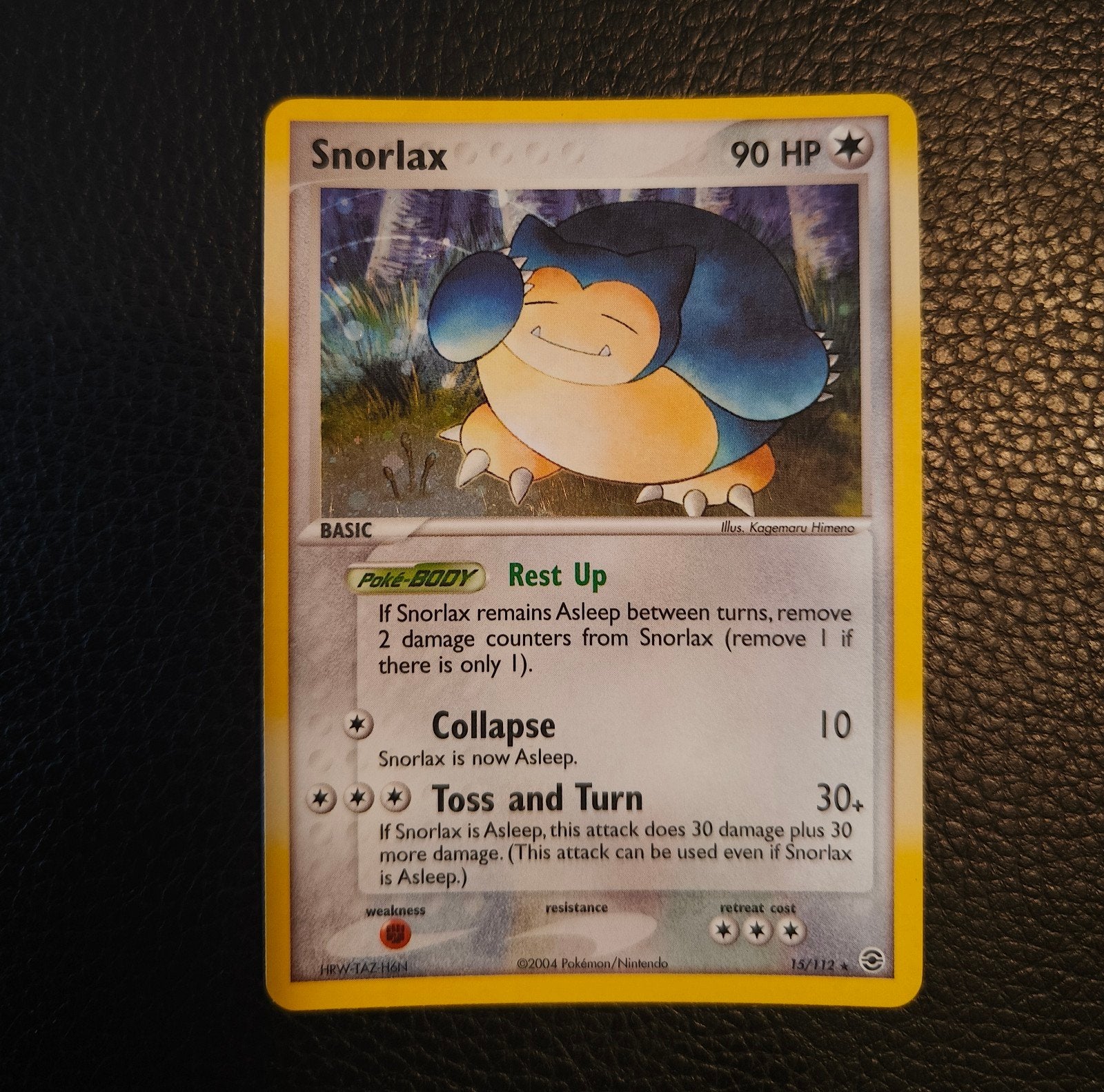 Snorlax (FL 15) Holo Pokémon Kaart, Ophalen of Verzenden, Zo goed als nieuw, Losse kaart, Foil
