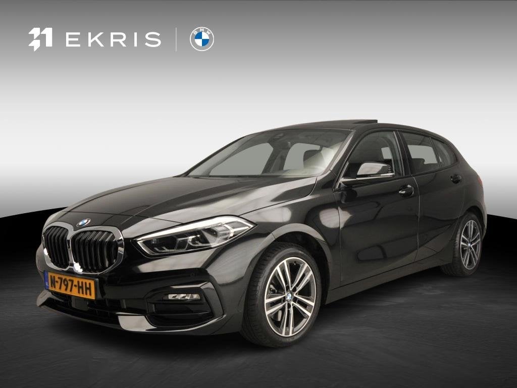 BMW 1 Serie 5-deurs 118i | LED | Leder | HUD | Schuifdak | A, Auto's, BMW, 12 maanden, Gebruikt, Zwart, Origineel Nederlands