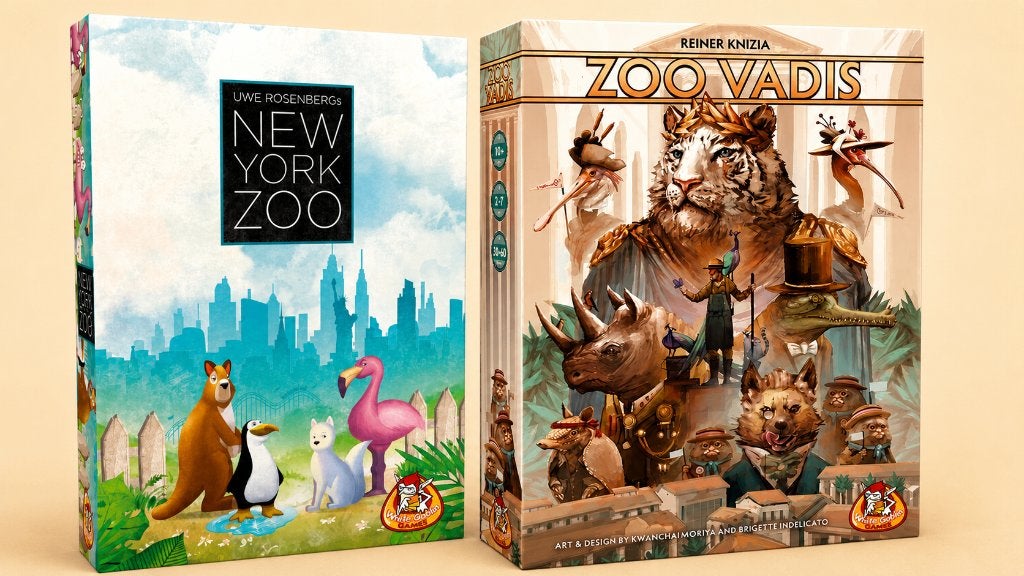 Zoo Vadis NL & New York Zoo NL - Bordspel, White Goblin Games, Nieuw, Ophalen of Verzenden, Vijf spelers of meer