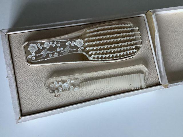 Schattig vintage Lucite kinder kammensetje, Ophalen of Verzenden, Kinderen