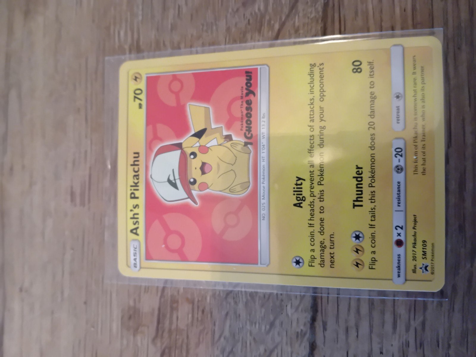 ash pikachu, Ophalen, Zo goed als nieuw, Losse kaart, Foil