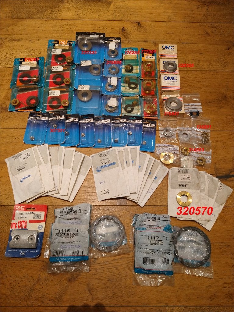 Washers /spacers/prop moeren /opsluitring/aftap olieschroef., Watersport en Boten, Ophalen of Verzenden, Nieuw, Motor en Techniek