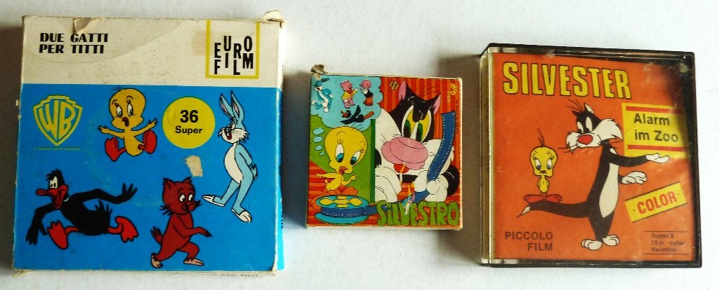 4 x 8 mm super filmsWB Tweety Sylvester Woody, Ophalen of Verzenden, Tv