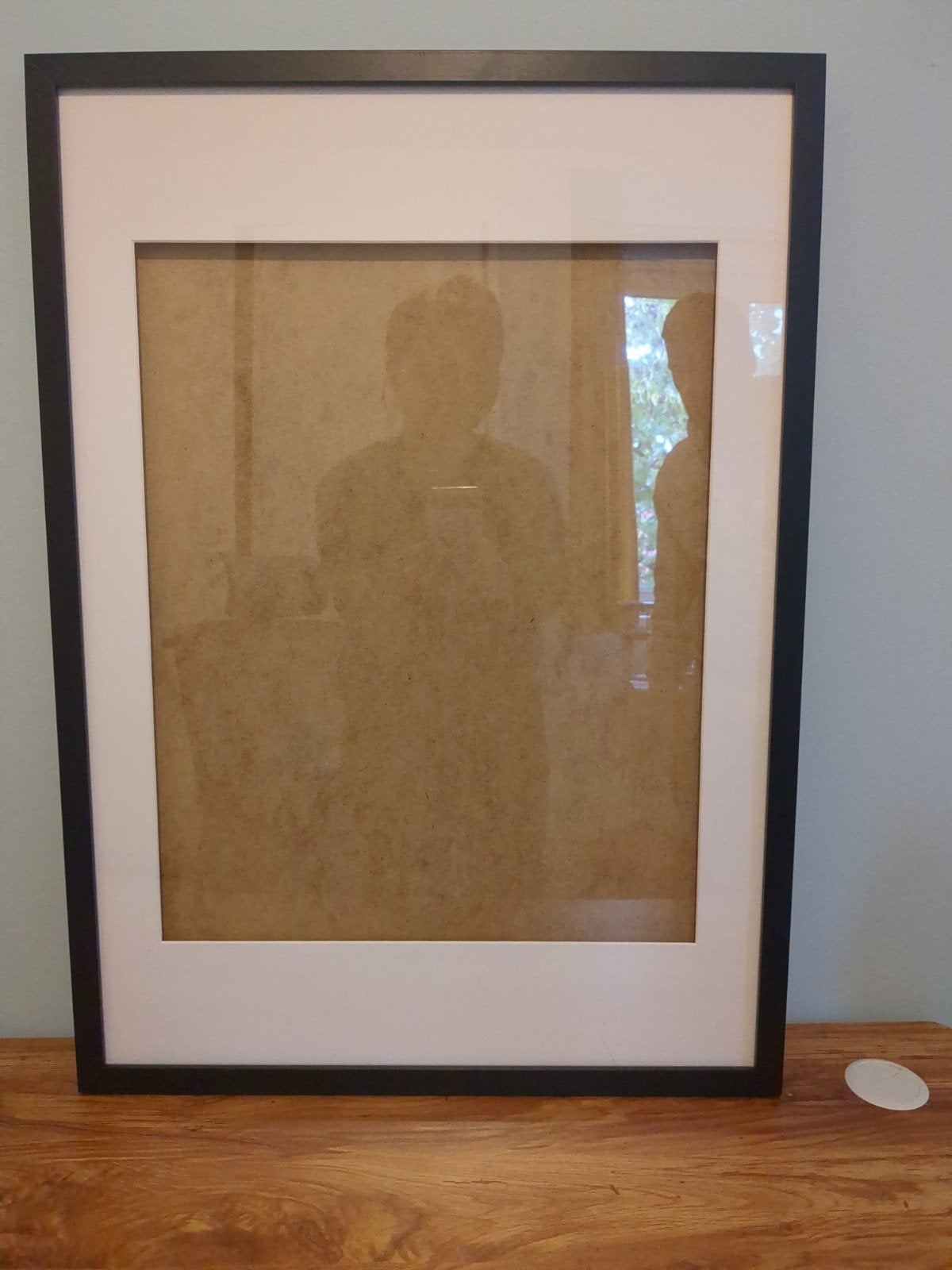 IKEA RÖDALM Fotolijst Zwart met Passe-partout, Ophalen, Met glas, Zo goed als nieuw, Fotolijst
